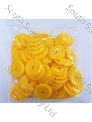 Yellow Plastic Washers (100)